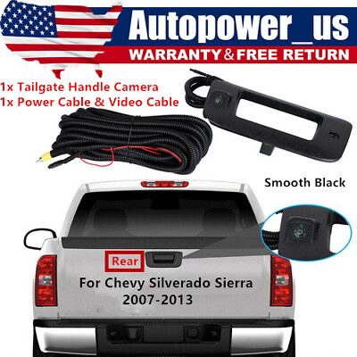 #ad #ad Black Tailgate Handle Backup Camera For 2007 2013 Chevy Silverado GMC Sierra