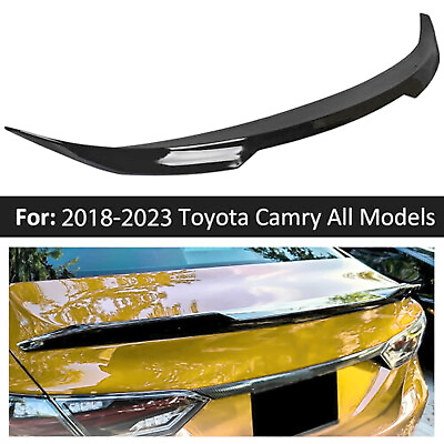 #ad For Toyota Camry SE XSE LE XLE 2018 2024 Gloss Black V Style Trunk Lid Spoiler