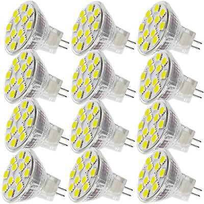 #ad 2.4w Led Mr11 Light Bulbs 12v 20w Halogen Replacement Gu4 Bipin Base Daylight Wh