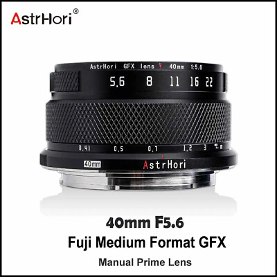 #ad #ad AstrHori 40mm F5.6 Medium Format Manual Prime Lens for FUJI GFX Mount Cameras