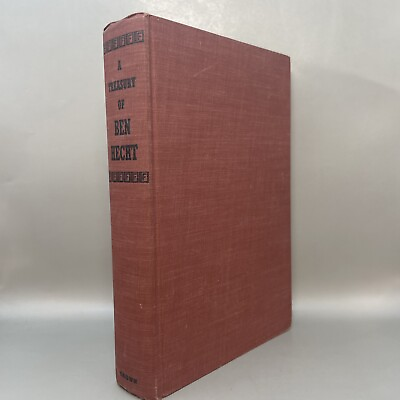 #ad A Treasury Of Ben Hecht 1959 22 Collected Stories Actors Literary HC 25