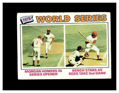 #ad 1976 World Series Topps Baseball Excellent