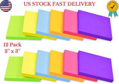 #ad Post It Notes Pop Up Sticky Notes 3X3 Inches 9 Pads Bright Colors Self St...