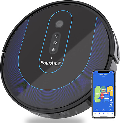 #ad FourAmZ V100 Pro Robot Vacuum Cleaner New