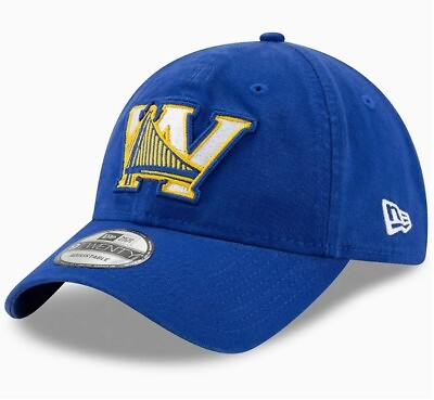 #ad Golden State Warriors New Era Team Logo Back Half Series 9TWENTY Adjustable Hat