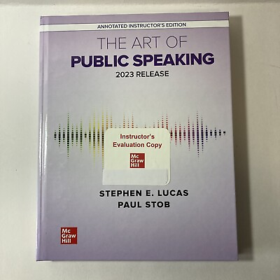 #ad NEW The Art of Public Speaking: 2023 Release by Lucas Stob INSTRUCTORS EDITION