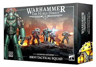 #ad Warhammer 40K 30K Horus Heresy Legiones Astartes MKVI Tactical Marines x10 NOS