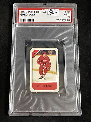 #ad 1982 POST CEREAL GREG JOLY PSA 9