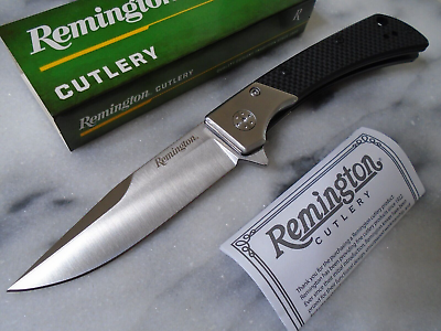 #ad Remington Ball Bearing Pivot Tactical Pocket Knife D2 G10 Folder 15668 7.10quot; OA