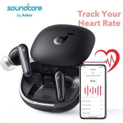 #ad Soundcore Liberty 4 True Wireless Earbuds w Heart Rate Sensor Noise Cancelling