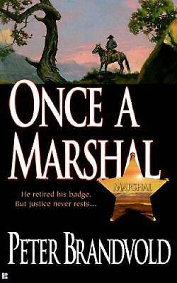 #ad Once a Marshal Mass Market Paperback By Brandvold Peter GOOD