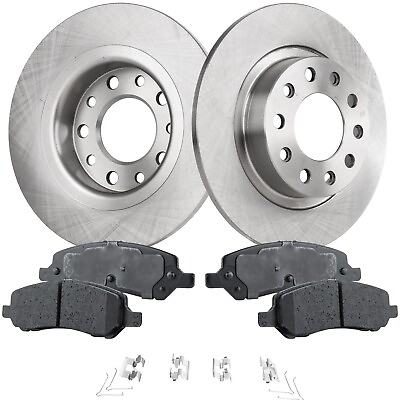 #ad Rear Brake Disc Rotors and Pads Kit For Dodge Dart 2013 2014 2015 2016