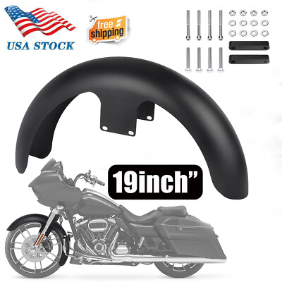 #ad #ad Unpainted 19#x27;#x27; Front Fender For Harley Touring Road Street Glide Custom Baggers