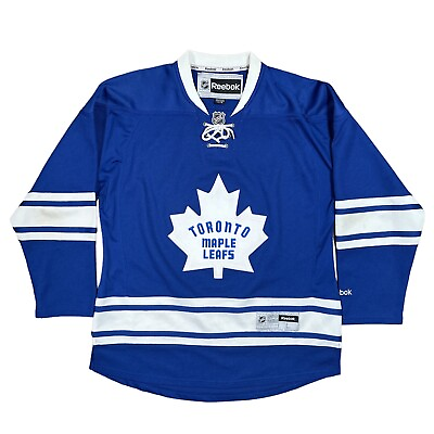 #ad Reebok Toronto Maple Leafs 3rd Alternate Hockey Jersey 2011 2016 Blue Mens Large