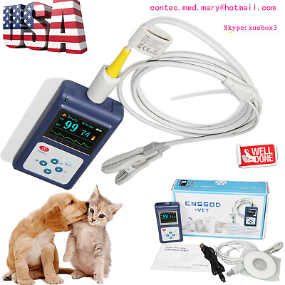 #ad CONTEC Veterinary Handheld CMS60D Vet Pulse tester pulse oxygen saturationHot