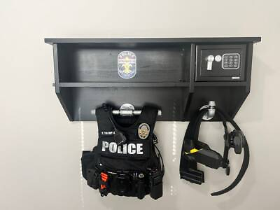 #ad #ad Wall Mounted Police Gear Rack Vest Holder Military Gear Rack Organizer