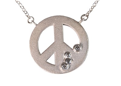 #ad NEW Peace and lots of it. Sterling amp; abundance overflow dots of diamonds