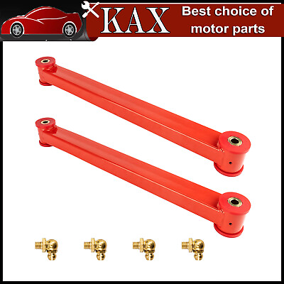 #ad 2pcs Rear Lower Control Arms Kit For 2000 2006 GM SUV Suburban Tahoe Red