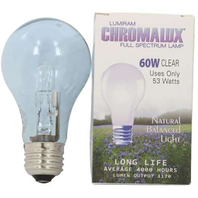 #ad #ad Chromalux Light Bulb 60W Clear 60 Watt 1 Unit