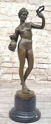#ad Nude Woman Female Genuine Bronze Sculpture by Adriaen de Vries Figurine Sale