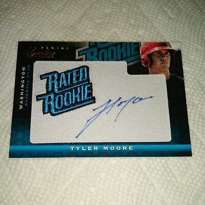 #ad Tyler Moore 2012 Signature Series RATED ROOKIE AUTOGRAPH #145 Nationals 274 299