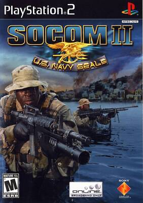 #ad Socom II Us Navy Seals PS2 Playstation 2 Game Complete