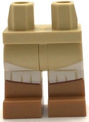 #ad Lego New Tan Minifigure Pants Legs w White Dress End with Lines Part