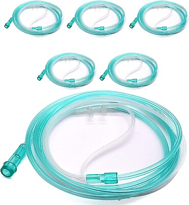 #ad Global Medical Products 7FT Adult Sta Soft Nasal Oxygen Cannulas QTY 5