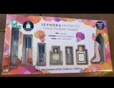 #ad Sephora Favorites Deluxe Mini Perfume Discovery Sampler Set NO CERTIFICATE