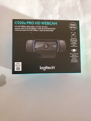 #ad NEW SEALED Logitech C920s Pro HD Webcam
