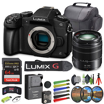 #ad Panasonic Lumix DMC G85 Mirrorless Digital Camera With Lumix G 14 140mm Lens