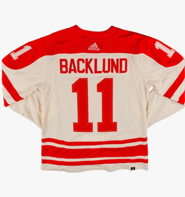 #ad NHL Backlund Adidas PG Calgary Hockey Flames Heritage Classic 2023 Jersey 44