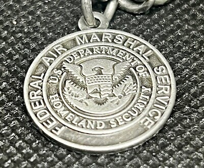 #ad #ad Federal Air Marshal Service U.S. Department of Homeland Security Silver Keychain