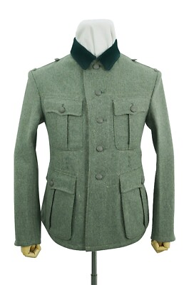 #ad WW2 German M36 Elite EM Fieldgrey Wool Tunic Feldbluse II