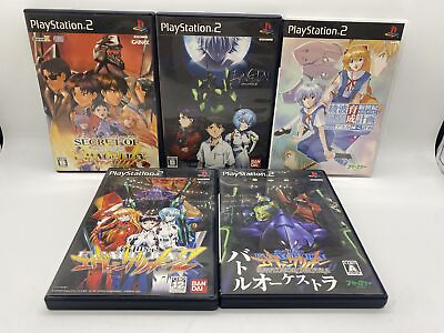 #ad Neon Genesis Evangelion Series amp; Ayanami Ikusei 5 set PS2 PlayStation2 Japan