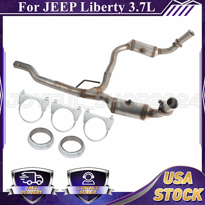 #ad FITS 2008 2013 JEEP Liberty 3.7L Y Pipe Catalytic Converters