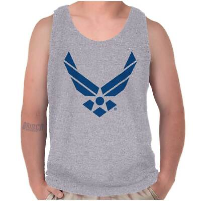 #ad USAF Air Force Proud Veteran Fighter Freedom Adult Tank Top Sleeveless T Shirt