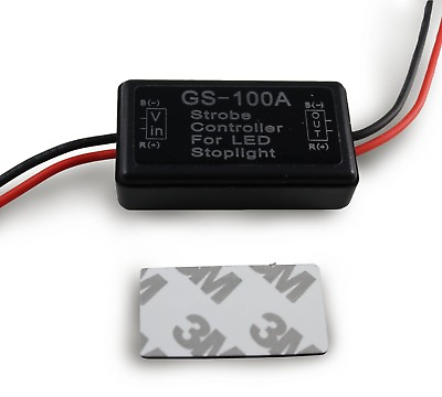#ad GS 100A Flash Strobe Controller Flasher Module Box For LED Brake Stop Light Lamp