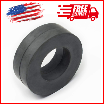 #ad #ad 2 Pack Ceramic Ring Magnets Ferrite Strong Magnetic Material Freeamp;Fast Shipping