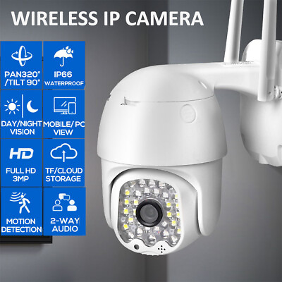 #ad IP Security Camera Wireless System CCTV 1080P 32 Lights Waterproof Night Vision