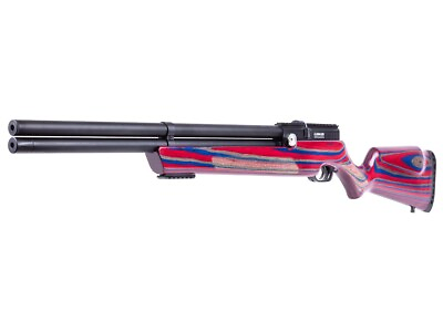 #ad NEW Avenger Regulated PCP Air Rifle Red Blue Laminate Stock CHOOSE CALIBER
