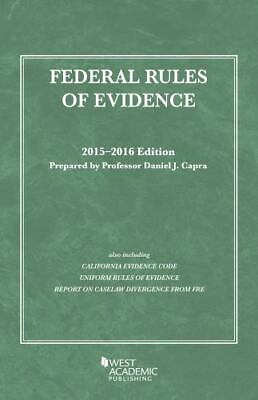 #ad #ad Federal Rules of Evidence: 2015 2016 with Evidence Map Selected Statutes