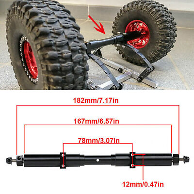 #ad 167mm Metal Non powered Rear Wheel Axle For 1:14 RC Car Tamiya Tractor Trailer