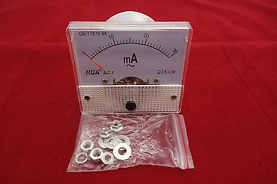#ad AC 30mA Analog Ammeter Panel AMP Current Meter 85L1 0 30mA directly connected