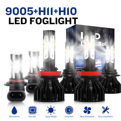 #ad #ad LED Headlight Bulbs Fog Light Kit For Dodge RAM 1500 2500 3500 2016 2017 2018
