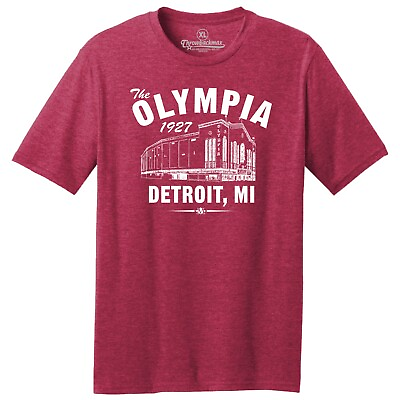#ad The Olympia 1927 Hockey TRI BLEND Tee Shirt Detroit Red Wings