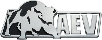 #ad 1Pc Colorado AEV Bison Emblem Badge Tailgate Nameplate Logo Decal ZR2 Chrome