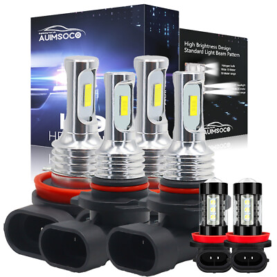 #ad #ad For Honda Civic 2016 2020 6x 6000k LED Headlight Bulbs High Low Fog Light kit