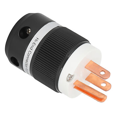 #ad Monosaudio M130 Audio Power Plug Pure Copper AC Audio Power Plug US Plug 155 BEA