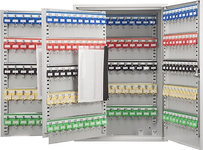#ad BARSKA 300 Position Key Lock Box Organizer Steel Cabinet Metal Storage Business